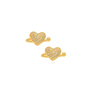 1 Piercing Fake Coração Micro Zircônia (Valor Unitário)