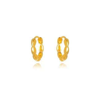 Brinco Argola Detalhada Gotinhas