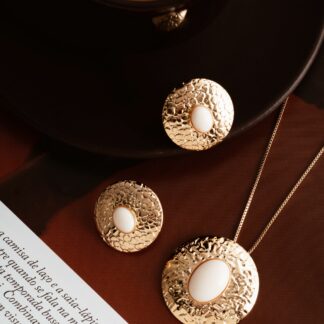 Colar Redondo Esmaltado Branco