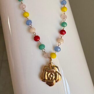 Pulseira Infantil Colorida Flor